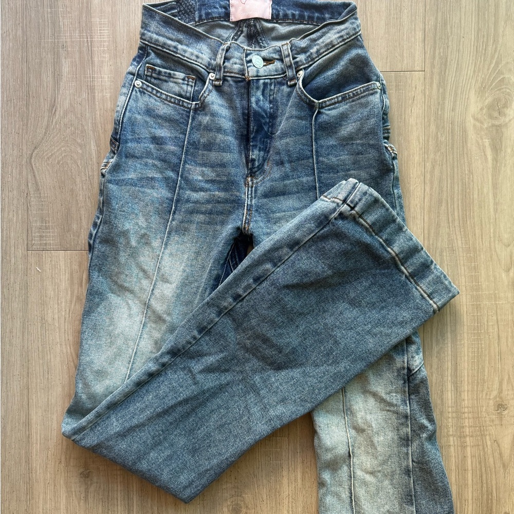 VENUS REVICE FLRE Blue Women's Jeans
